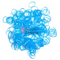 Elastice pentru codite de par, set 70 bucati RT Albastru deschis